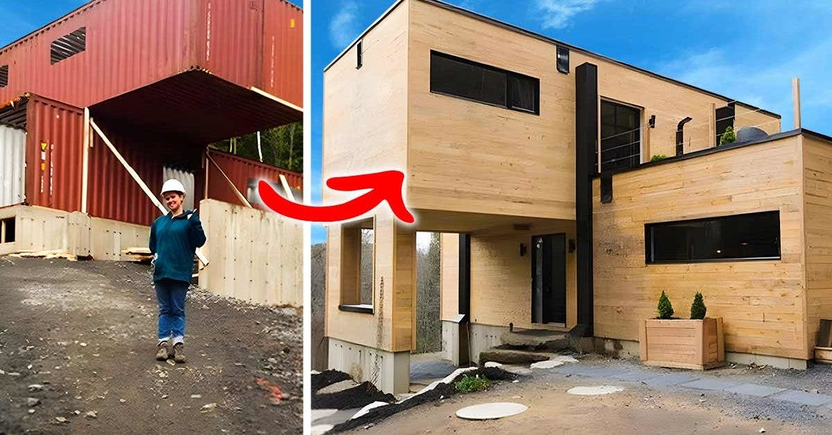 Une femme a construit une maison à partir de vieux conteneurs. Son intérieur est magnifique
