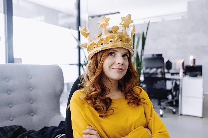 woman wearing a crown
