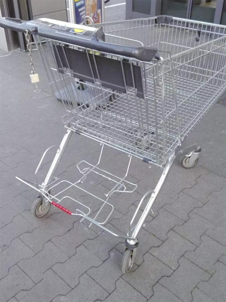 A useful feature of the Lidl trolley