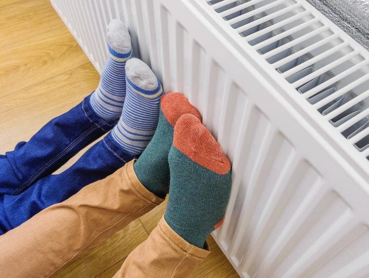 Use the radiator for heating