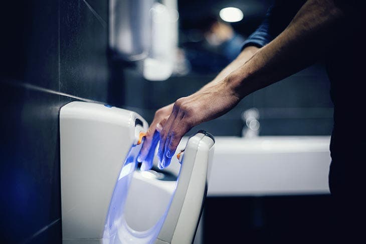 Use a hand dryer