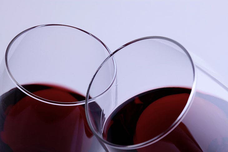 glasses of red wine