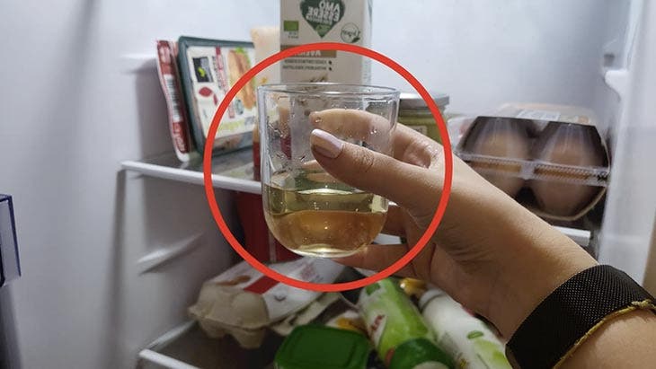 vinegar in the refrigerator