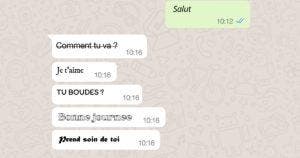 WhatsApp - comment modifier la police de vos messages sans télécharger d'application