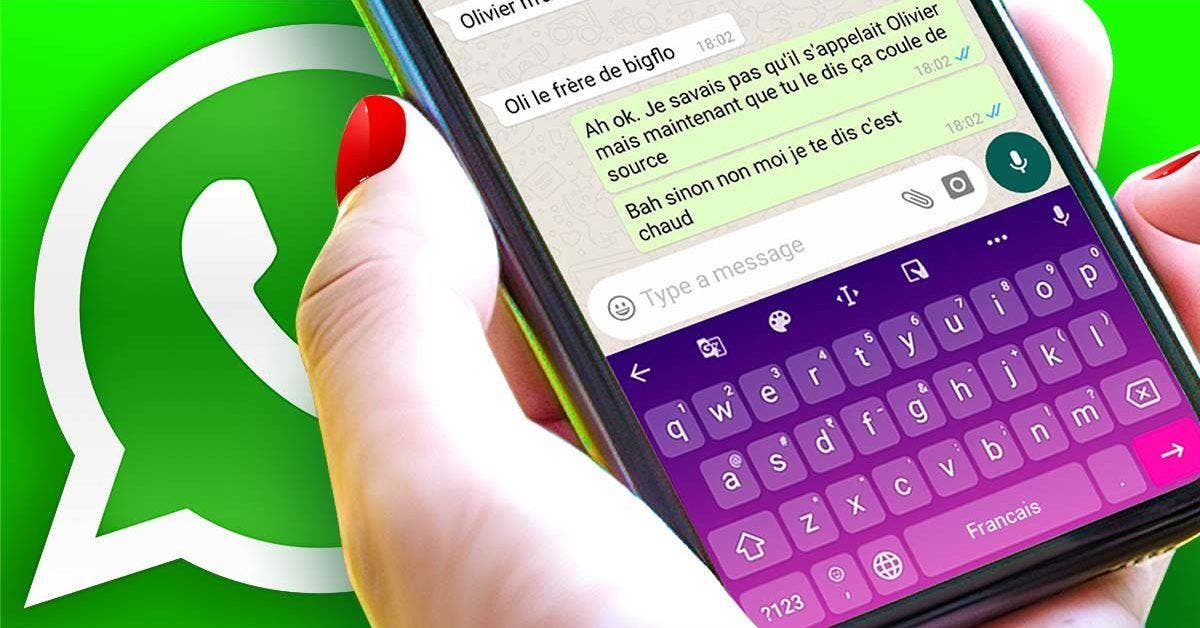 WhatsApp l'astuce incroyable pour changer la couleur du clavier final