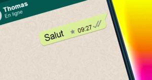 WhatsApp pourquoi une étoile apparaît à côté de certains messages