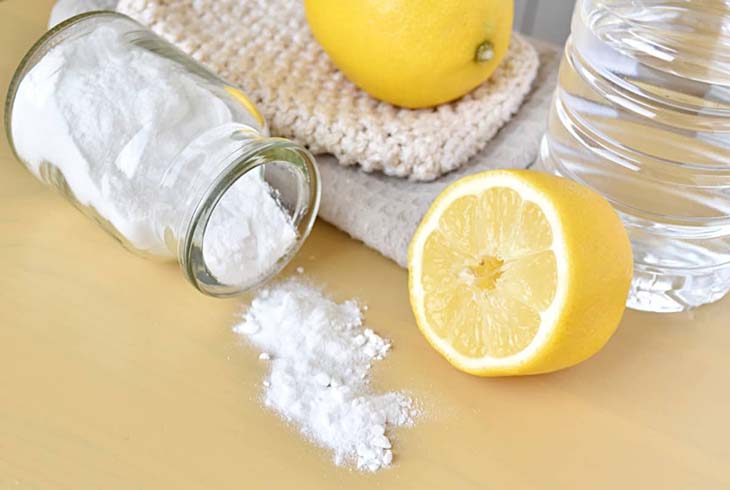 bicarbonato di sodio e limone