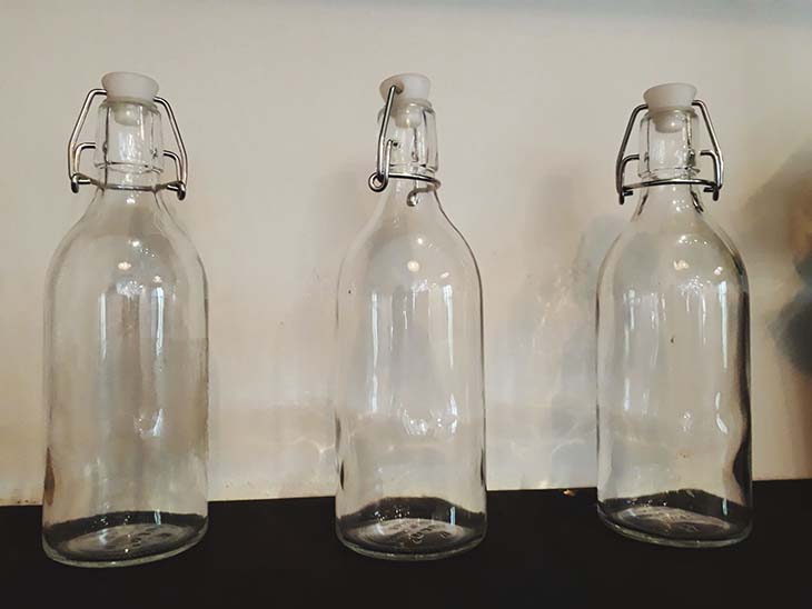 empty bottles