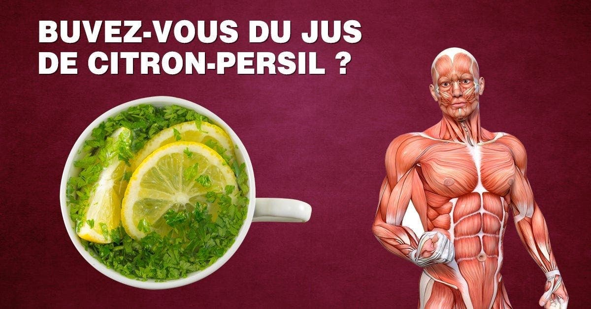 Voici ce qui arrive à votre corps lorsque vous buvez du jus de citron au persil pendant 5 jours