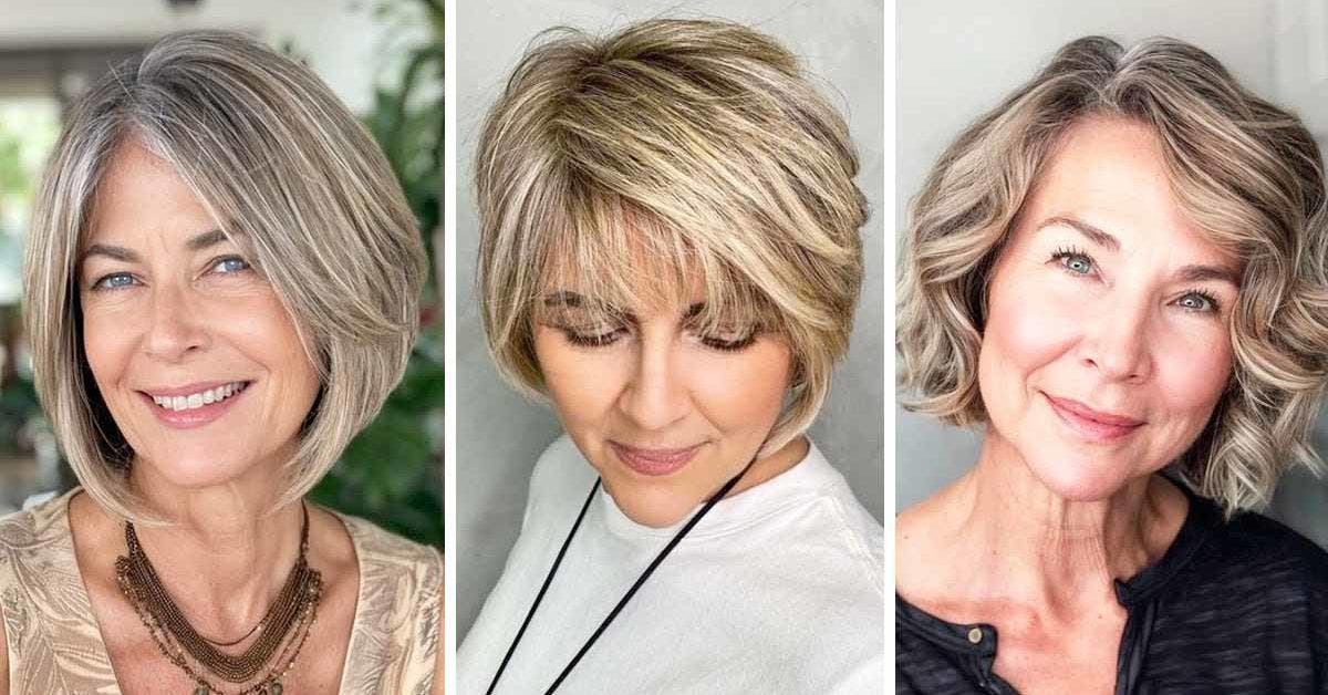 Carré court rajeunissant pour femme de 50 ans : 20 idées de coupes de cheveux à la mode en 2024