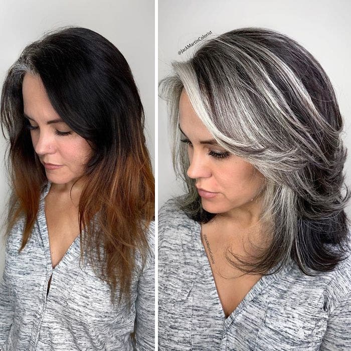 Liste de 10+ balayage gris sur cheveux chatain