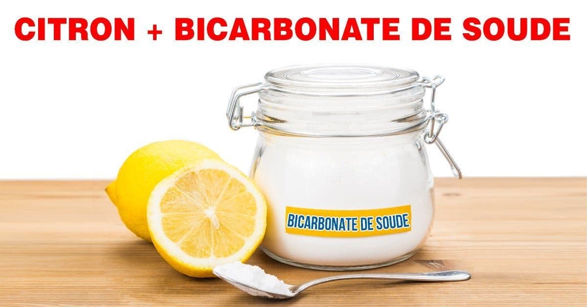citron et bicarbonate de soude