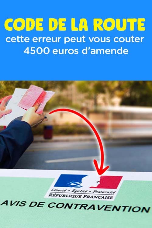 Quelle est infraction du code de la route qui risque de vous coûter 4 500 euros ?