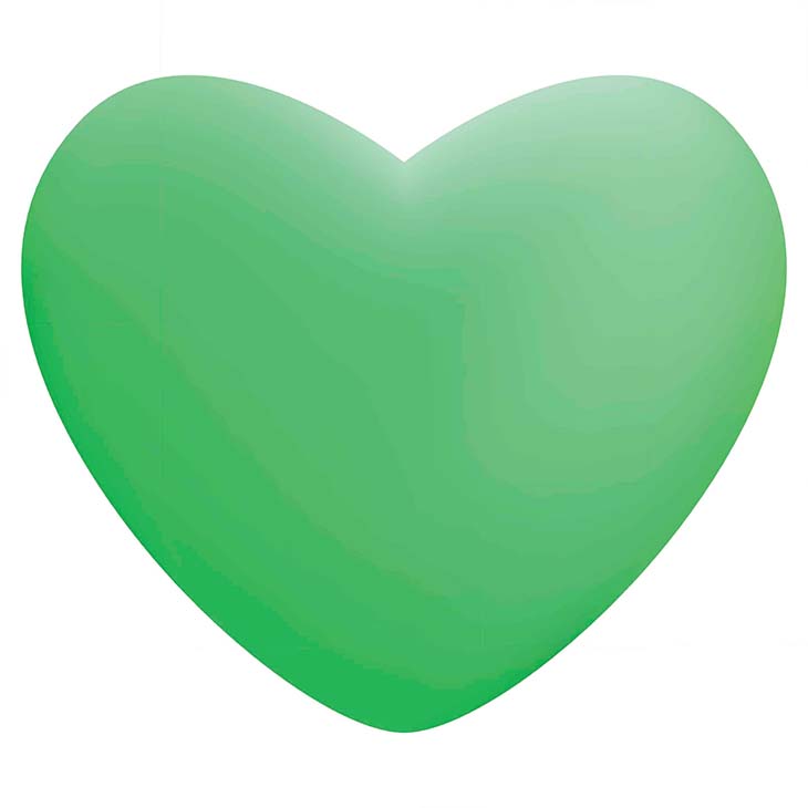 coeur vert