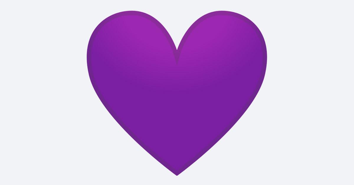 cœur violet_