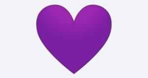 cœur violet_