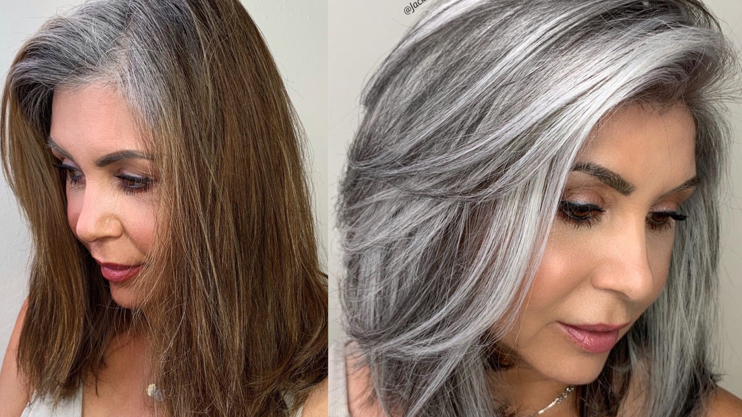 DIY hair dye: how to achieve gray hair with blue highlights - wide 1