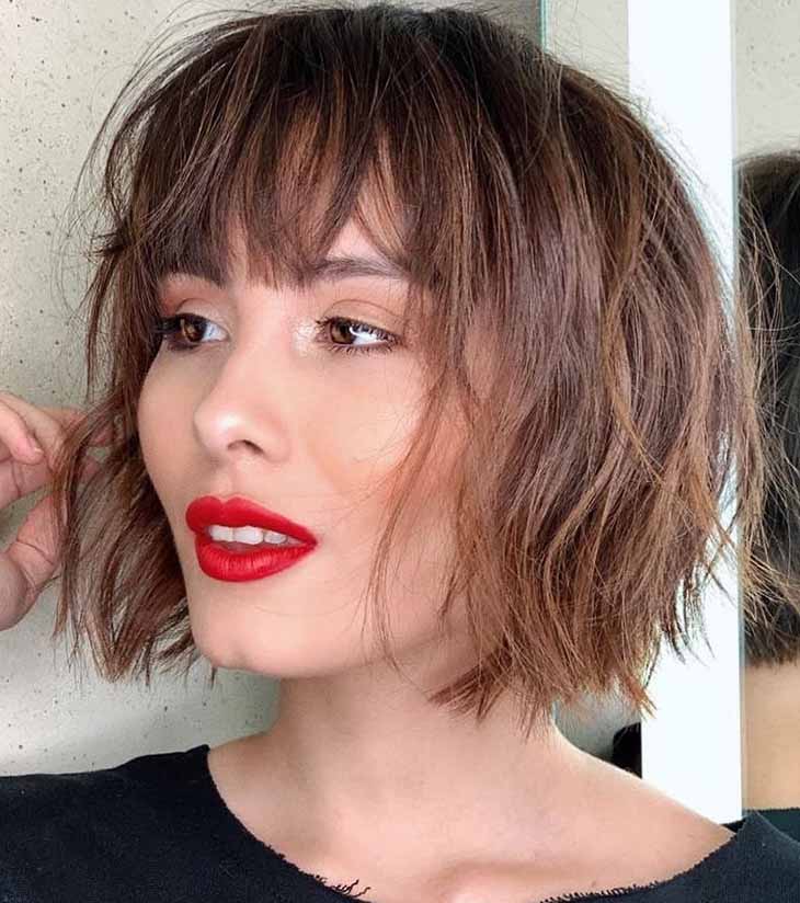 Cut with bangs