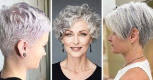 Coupe courte sur cheveux gris : 30 coiffures tendances en 2024