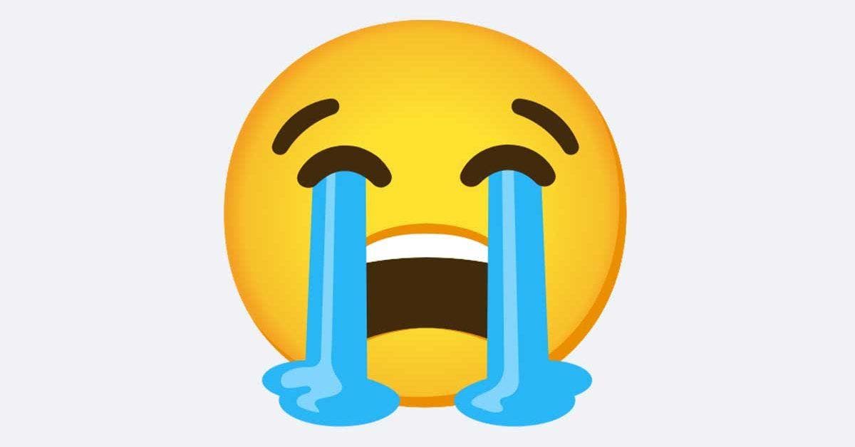emoji pleure