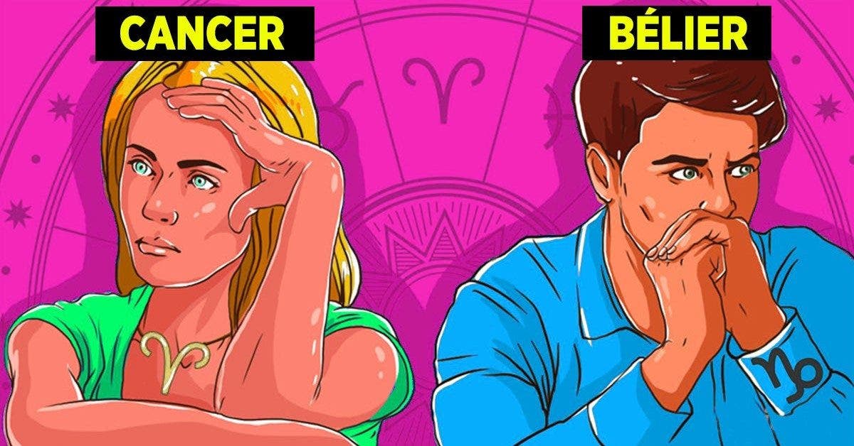 Les signes du zodiaque incompatibles en amour et dont la relation finit en divorce
