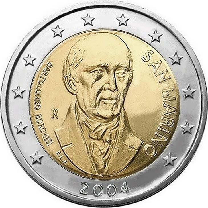Les 2 euros de saint-marin. source : spm Les 2 euros de saint-marin. source : spm