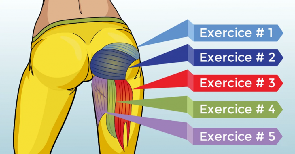 5 exercices pour remonter vos fesses