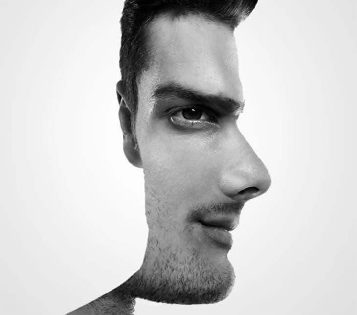 Défi visuel « l’homme est-il face ou de profil ? »