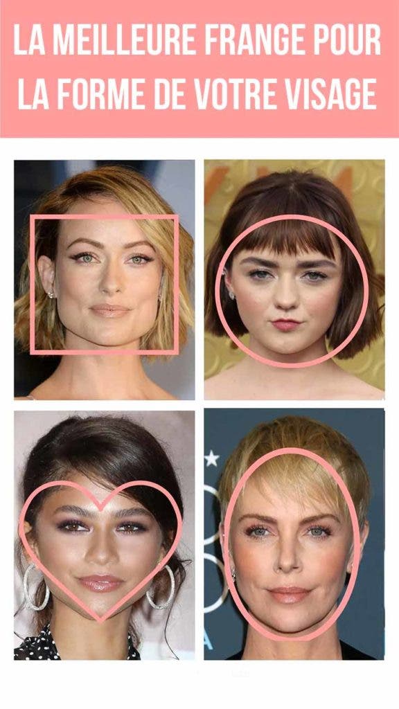 Voici le type de frange qui vous convient le mieux selon la forme de votre visage