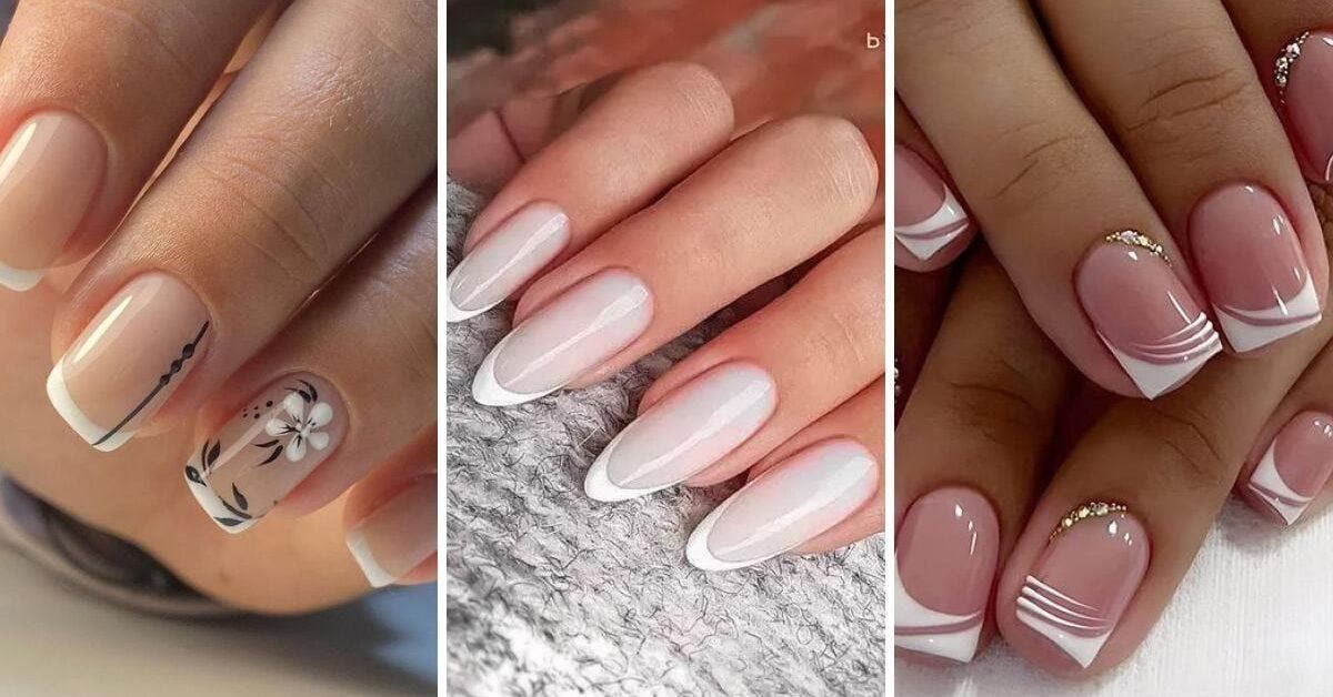 French manucure blanche : 15 idées pour vos ongles à essayer en 2024