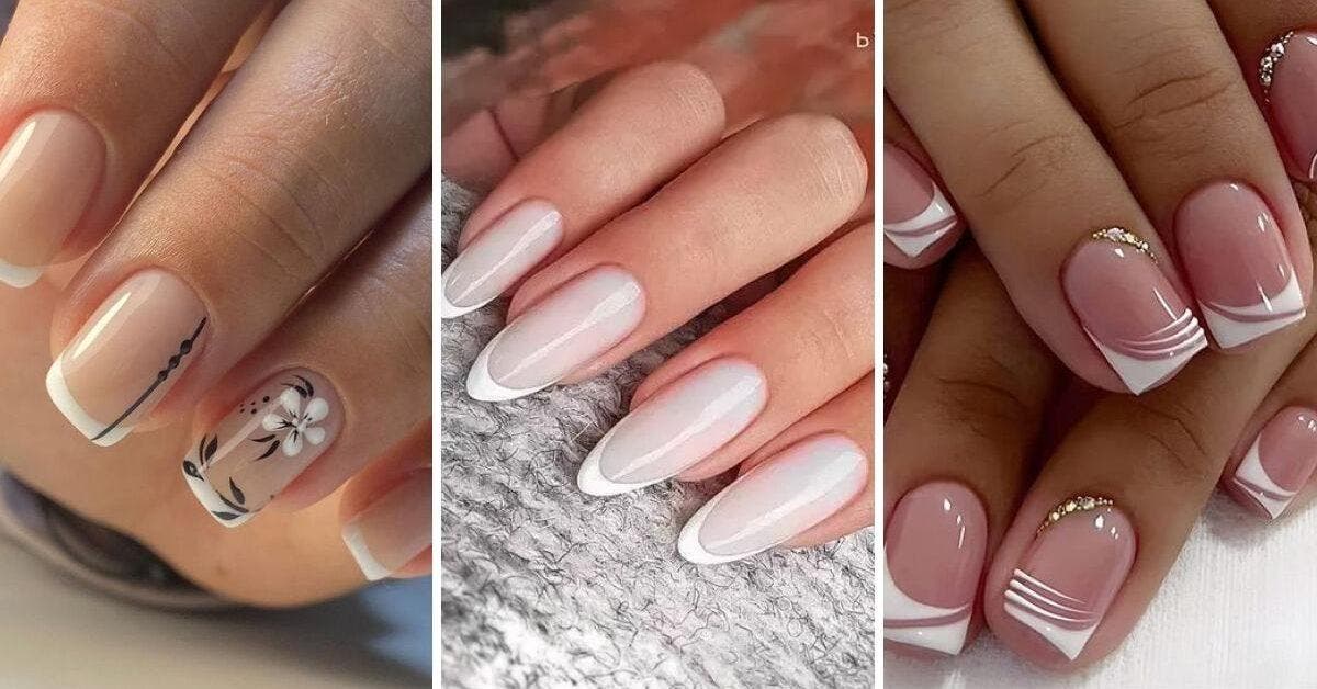 French manucure blanche : 15 idées pour vos ongles à essayer en 2024