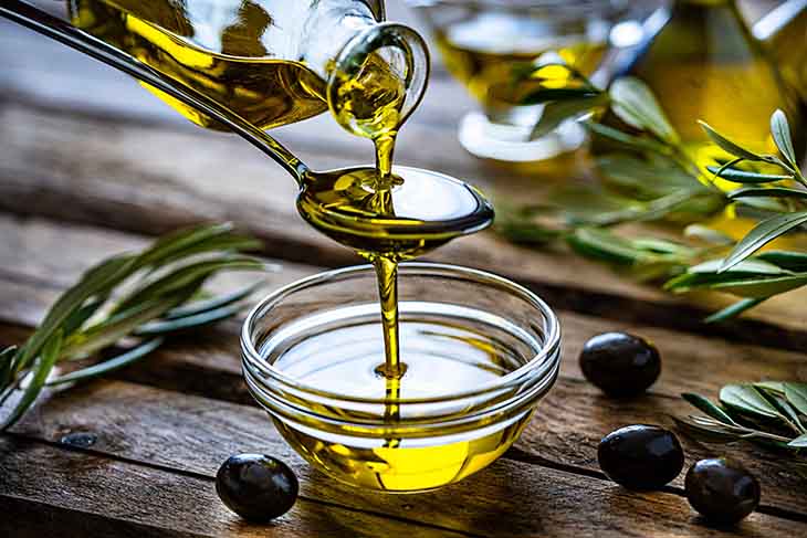 manchas de aceite de oliva