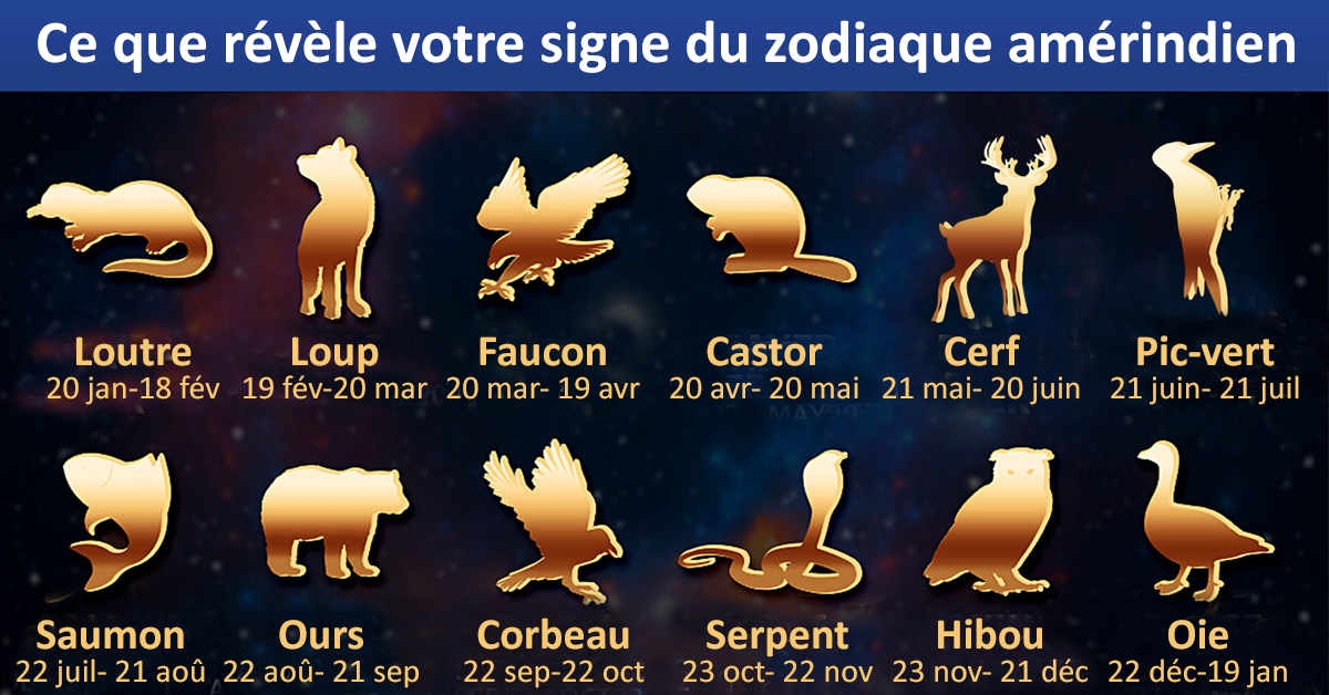 Voici la version amérindienne de votre signe du zodiaque et ce n’est