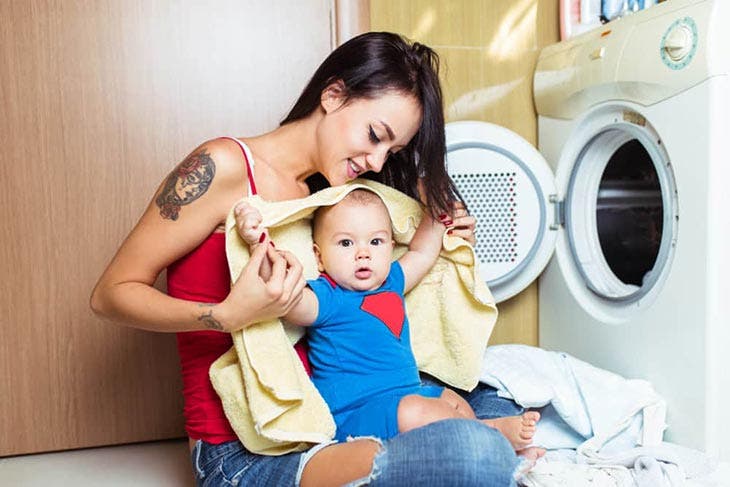 Babykleidung waschen