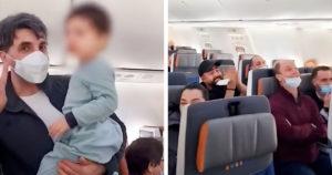 Les passagers d’un avion aident un papa en chantant « Baby Shark » pour calmer un enfant