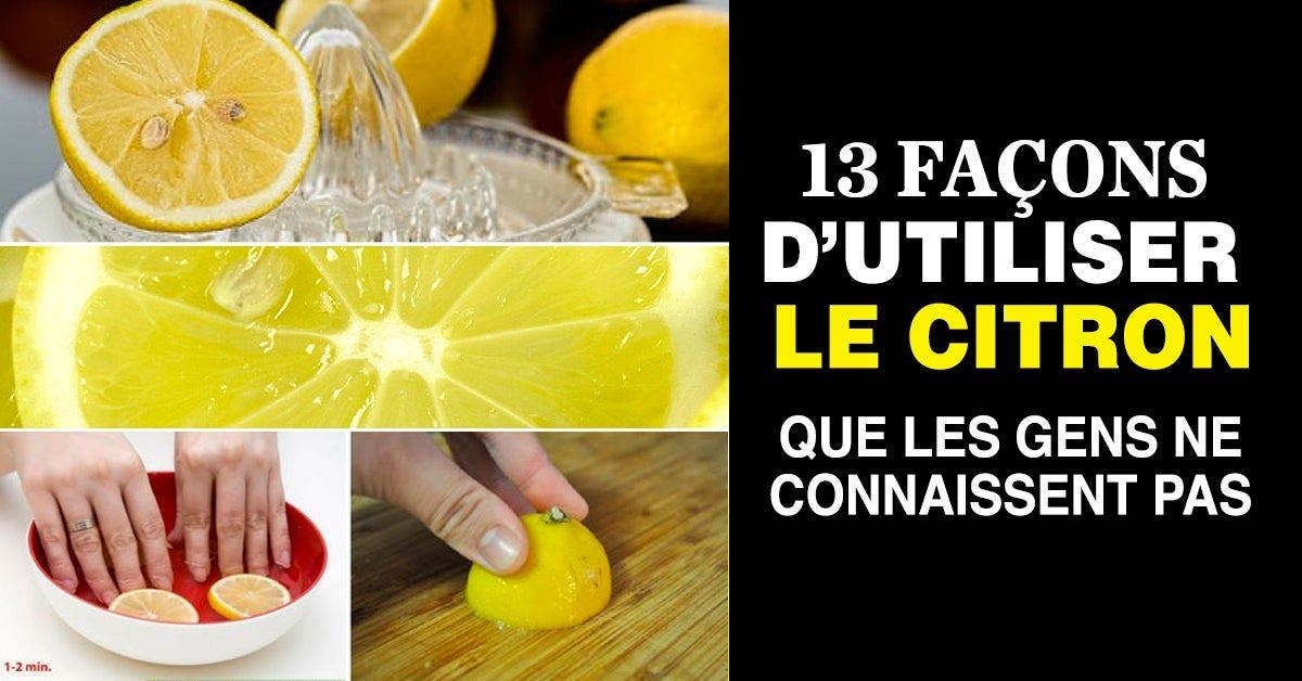 façons d’utiliser le citron que 90% des gens ne savent pas