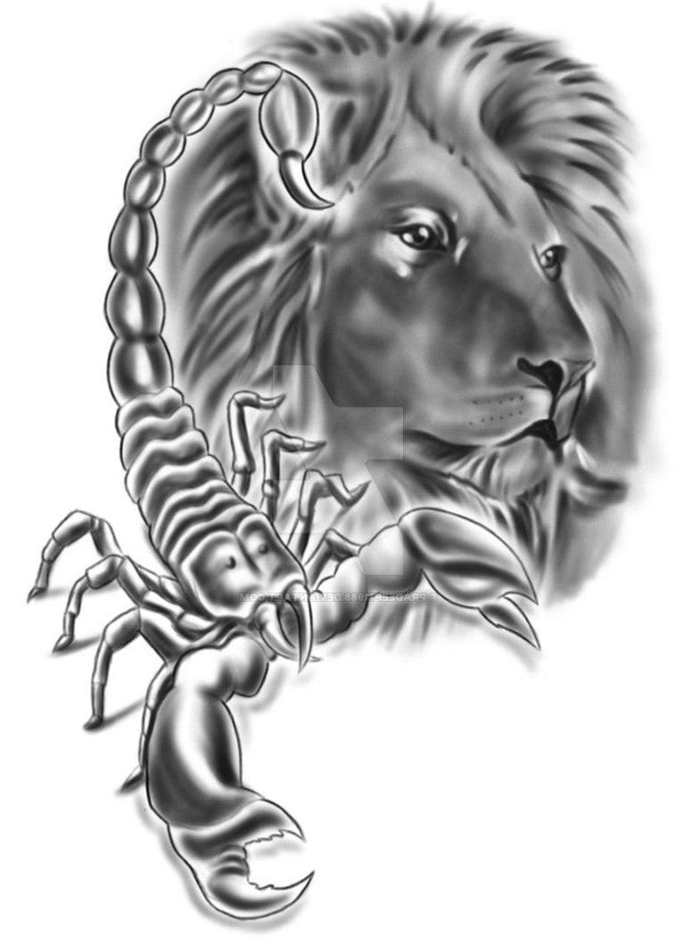 lion scorpion