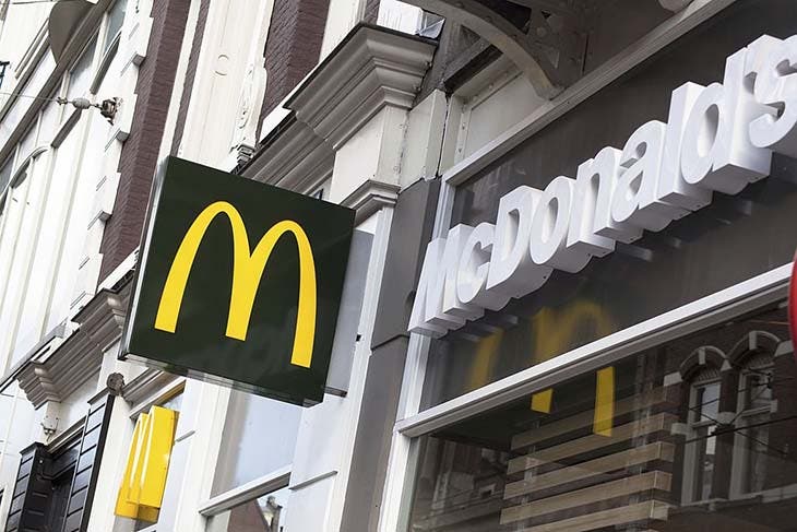 Le logo du restaurant McDonald’s