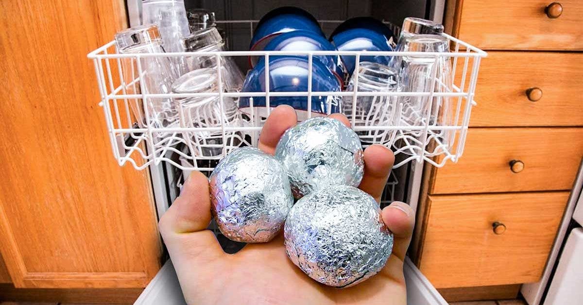 Why is it essential to put a ball of aluminum foil