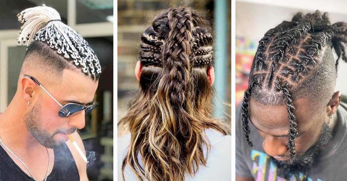 Nattes collées pour hommes : 20 idées de tresses à la mode en 2024