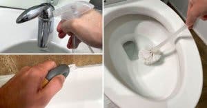 Des astuces de génies pour nettoyer toute la salle de bain avec du vinaigre blanc