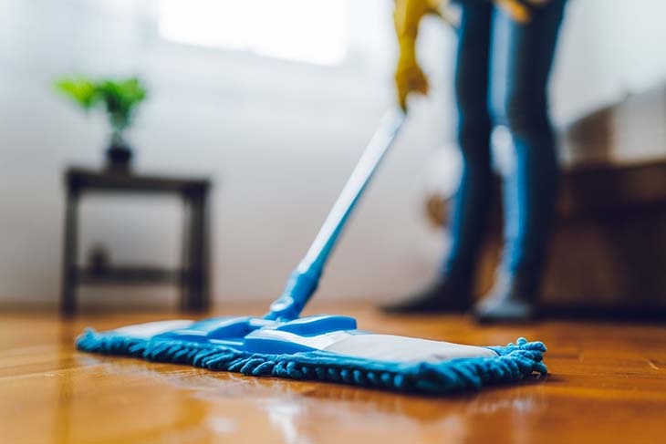 clean the floor