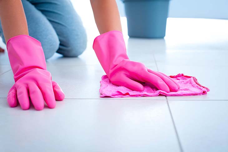 limpiar el trapo del piso