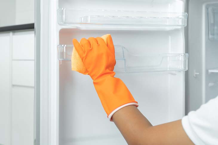sauberer Kühlschrank