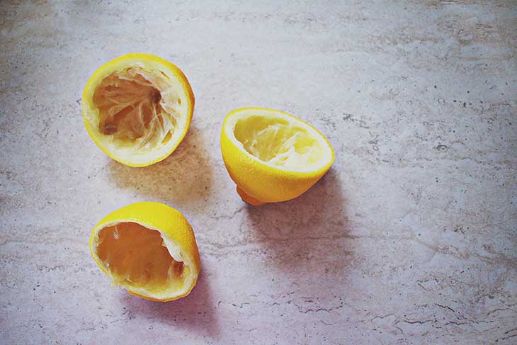 cáscaras de limón