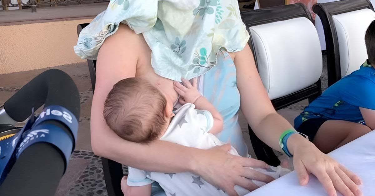 Réaction hilarante d'une maman à une demande de couverture en allaitant : débat en ligne