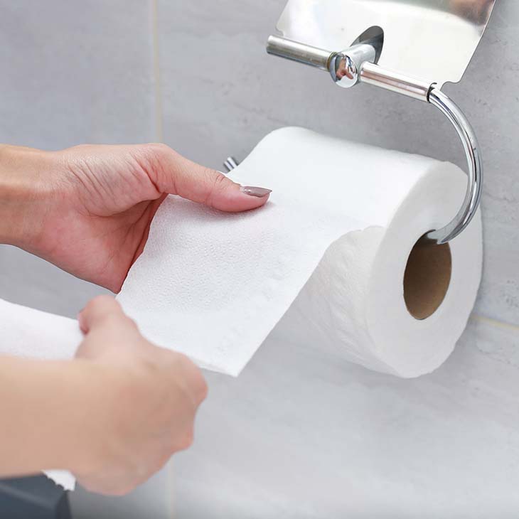 rollo de papel de baño