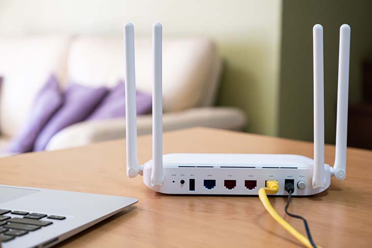 WiFi router connected
