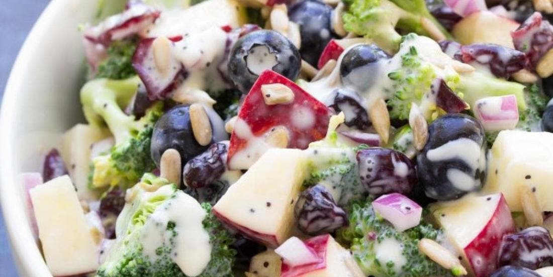 salade de brocolis et myrtilles