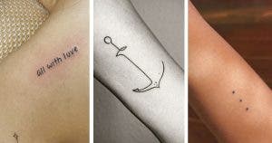 Tatouage minimaliste : 100 idées tendance en 2025